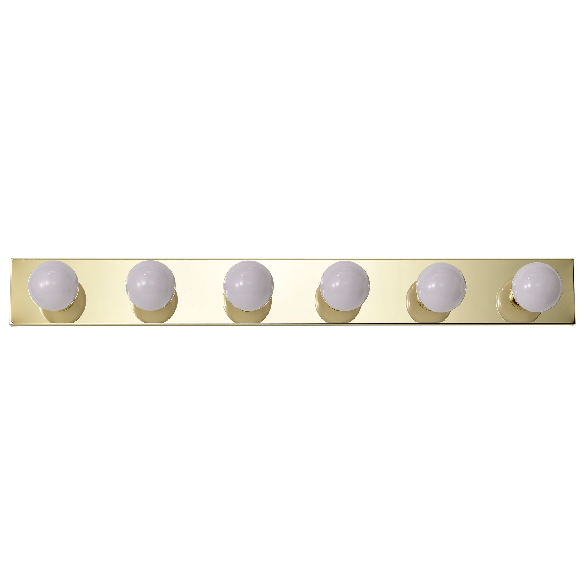 Image 6 6 Light - 36" Vanity Strip - Polished Brass Finish more views