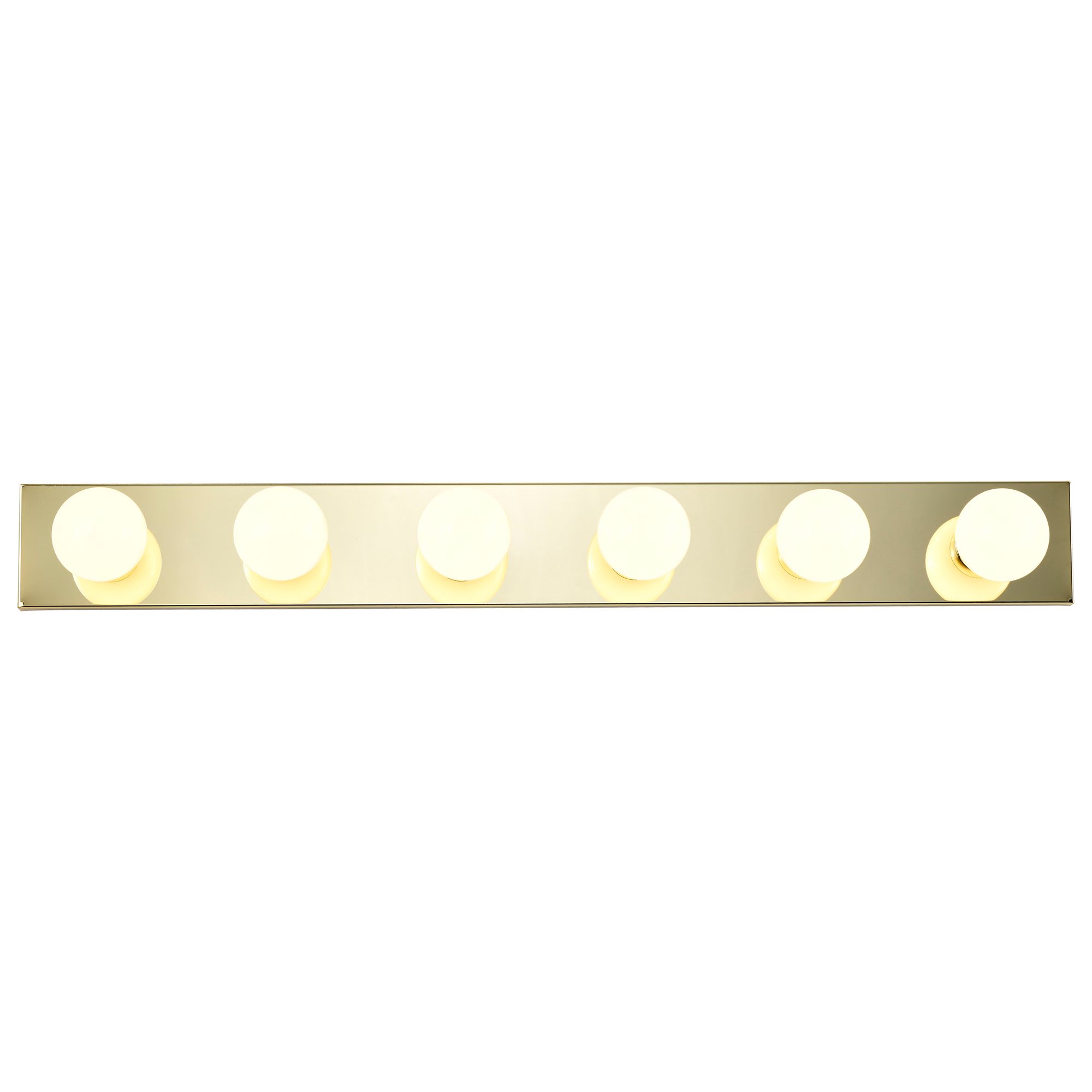 Image 7 6 Light - 36" Vanity Strip - Polished Brass Finish more views