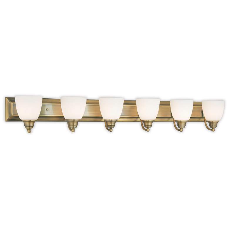 Image 1 6 Light Antique Brass Bath Vanity