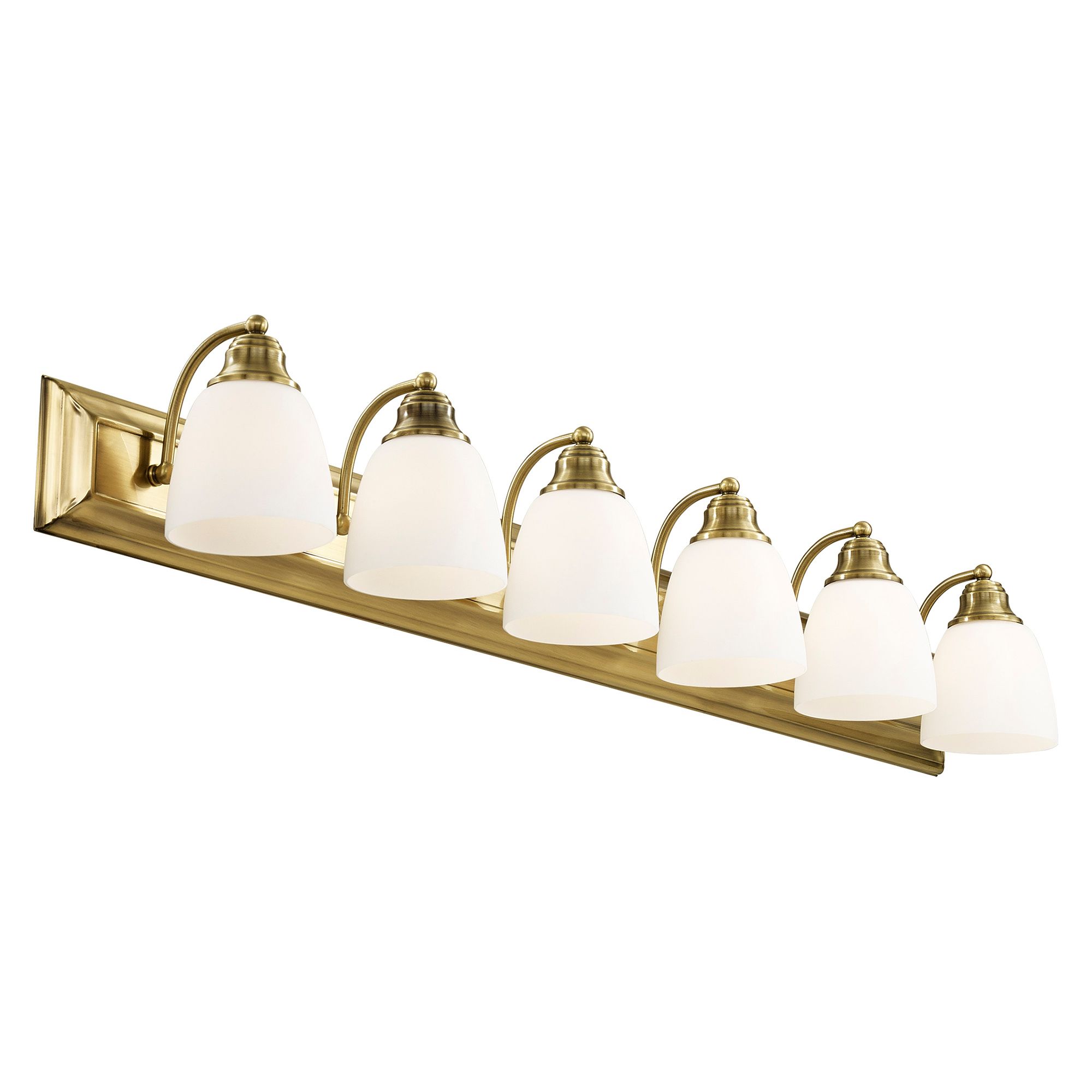 Image 6 6 Light Antique Brass Bath Vanity more views