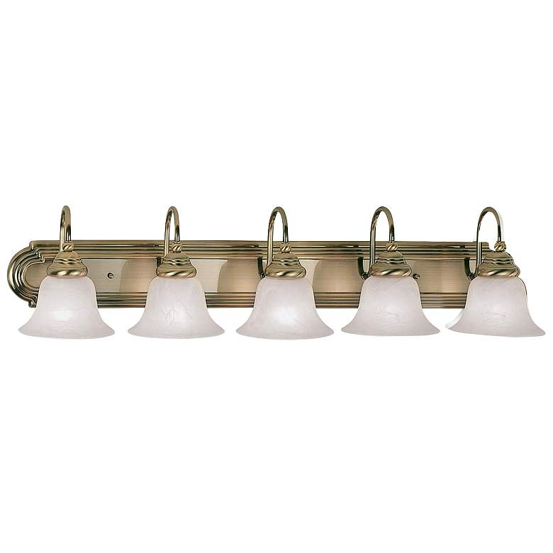 Image 1 6 Light Antique Brass Bath Vanity