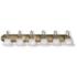 6 Light Antique Brass Bath Vanity