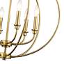 7_6 Light Antique Brass Chandelier more views