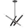 2_6 Light Black Chrome Chandelier