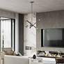 3_6 Light Black Chrome Chandelier more views