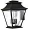 6 Light Black Outdoor Wall Lantern