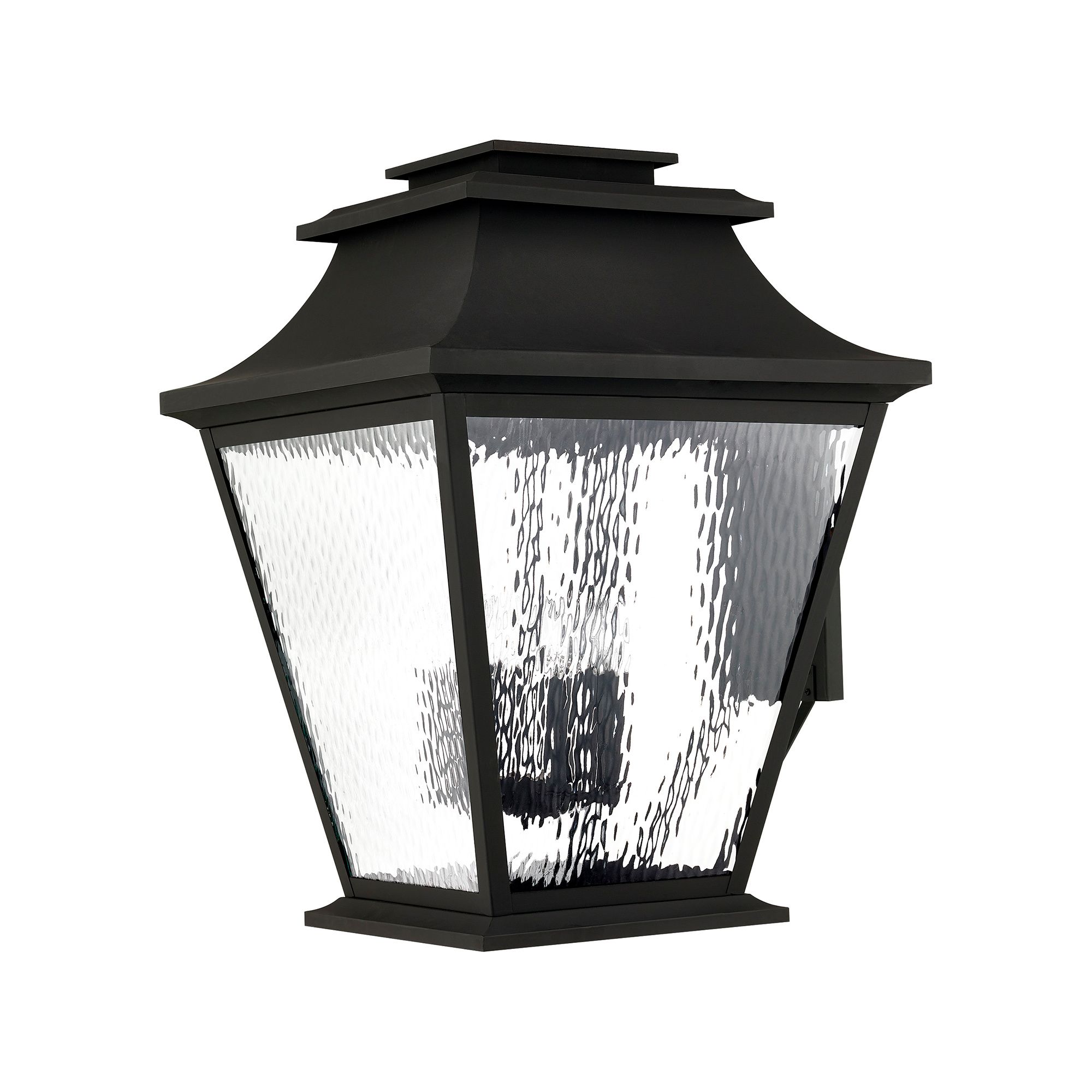 Image 3 6 Light Black Outdoor Wall Lantern more views