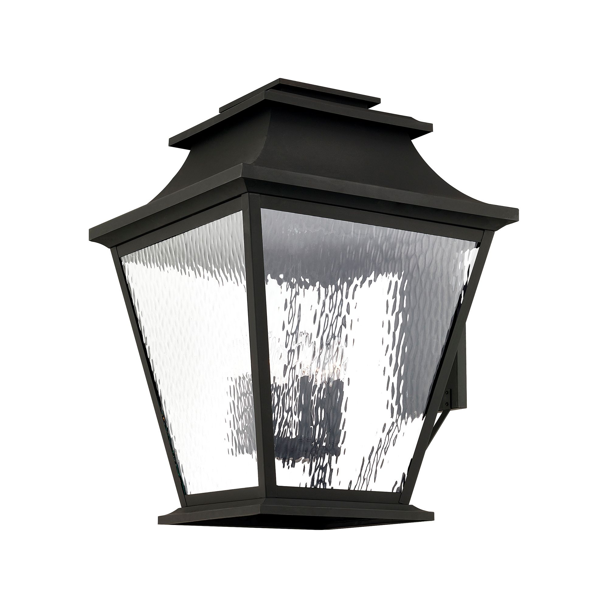 Image 4 6 Light Black Outdoor Wall Lantern more views