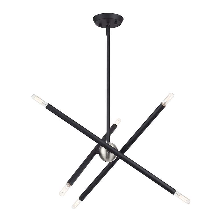 Image 3 6 Light Black Small Chandelier more views