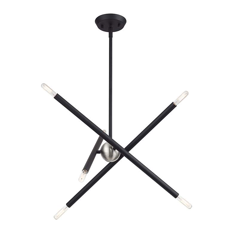 Image 4 6 Light Black Small Chandelier more views