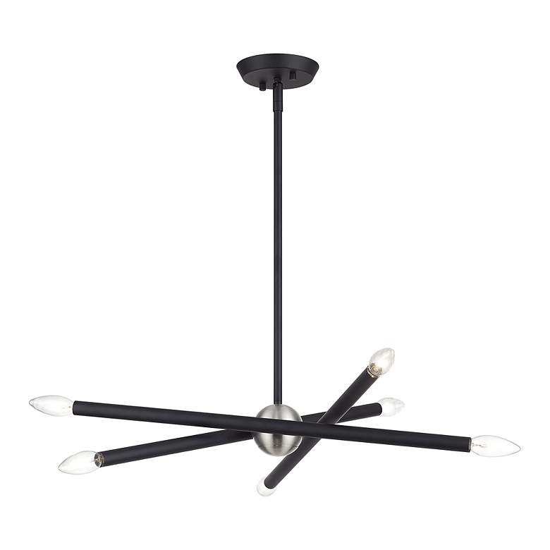 Image 5 6 Light Black Small Chandelier more views