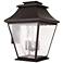 6 Light Bronze Outdoor Wall Lantern
