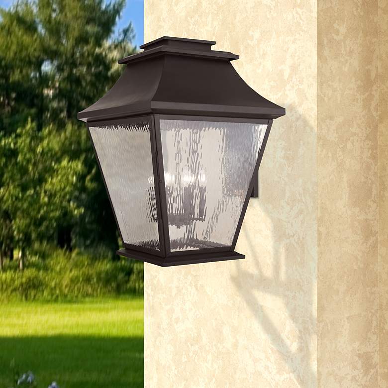 Image 1 6 Light Bronze Outdoor Wall Lantern