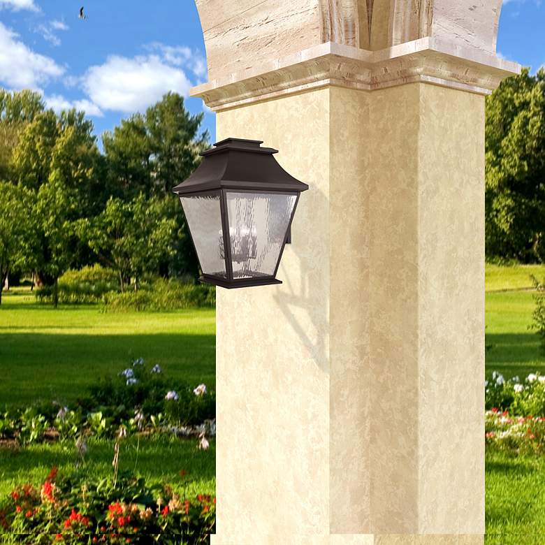 Image 5 6 Light Bronze Outdoor Wall Lantern more views
