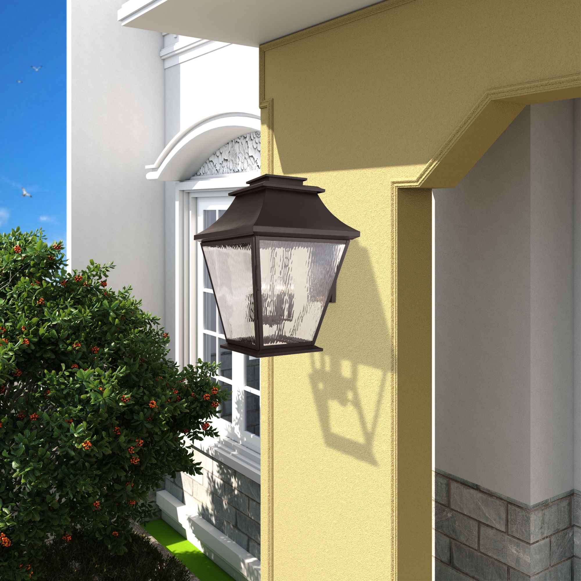 Image 6 6 Light Bronze Outdoor Wall Lantern more views