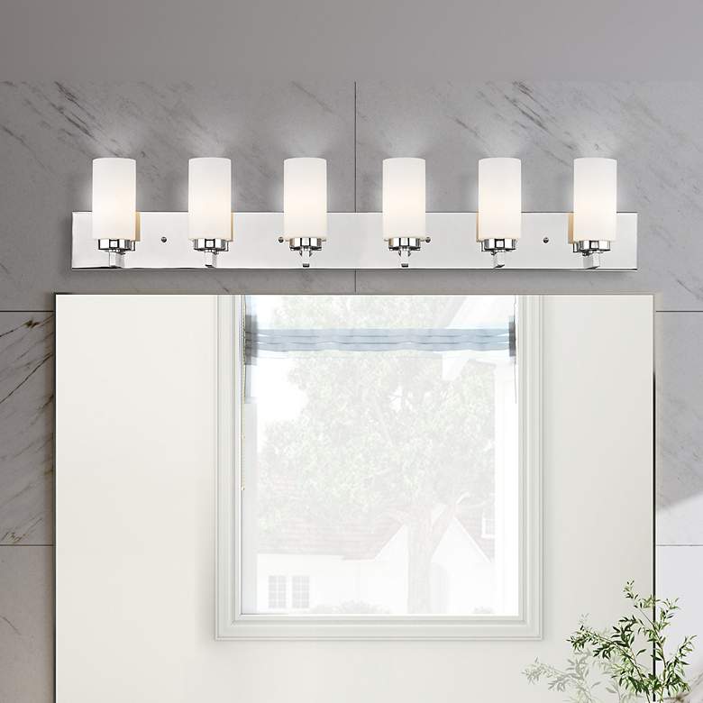 Image 4 6 Light Brushed Nickel Bath Vanity more views
