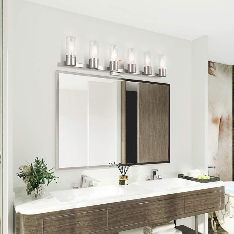 Image 6 6 Light Brushed Nickel Bath Vanity more views