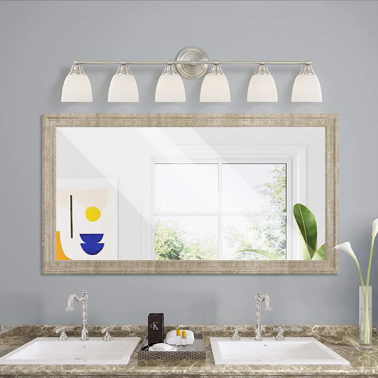 Image 7 6 Light Brushed Nickel Bath Vanity more views