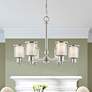 1_6 Light Brushed Nickel Chandelier