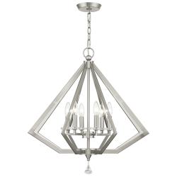 6 Light Brushed Nickel Chandelier
