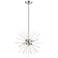 6 Light Brushed Nickel Pendant Chandelier