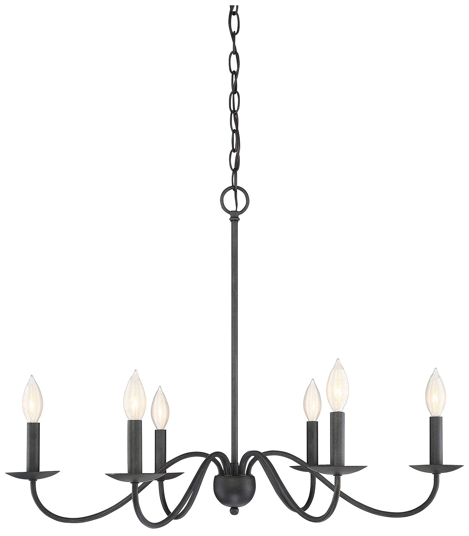 Image 2 6-Light Chandelier in Aged Iron