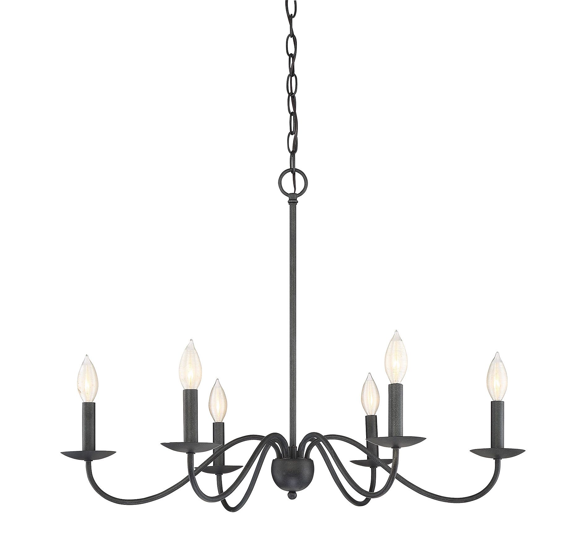Image 4 6-Light Chandelier in Aged Iron more views