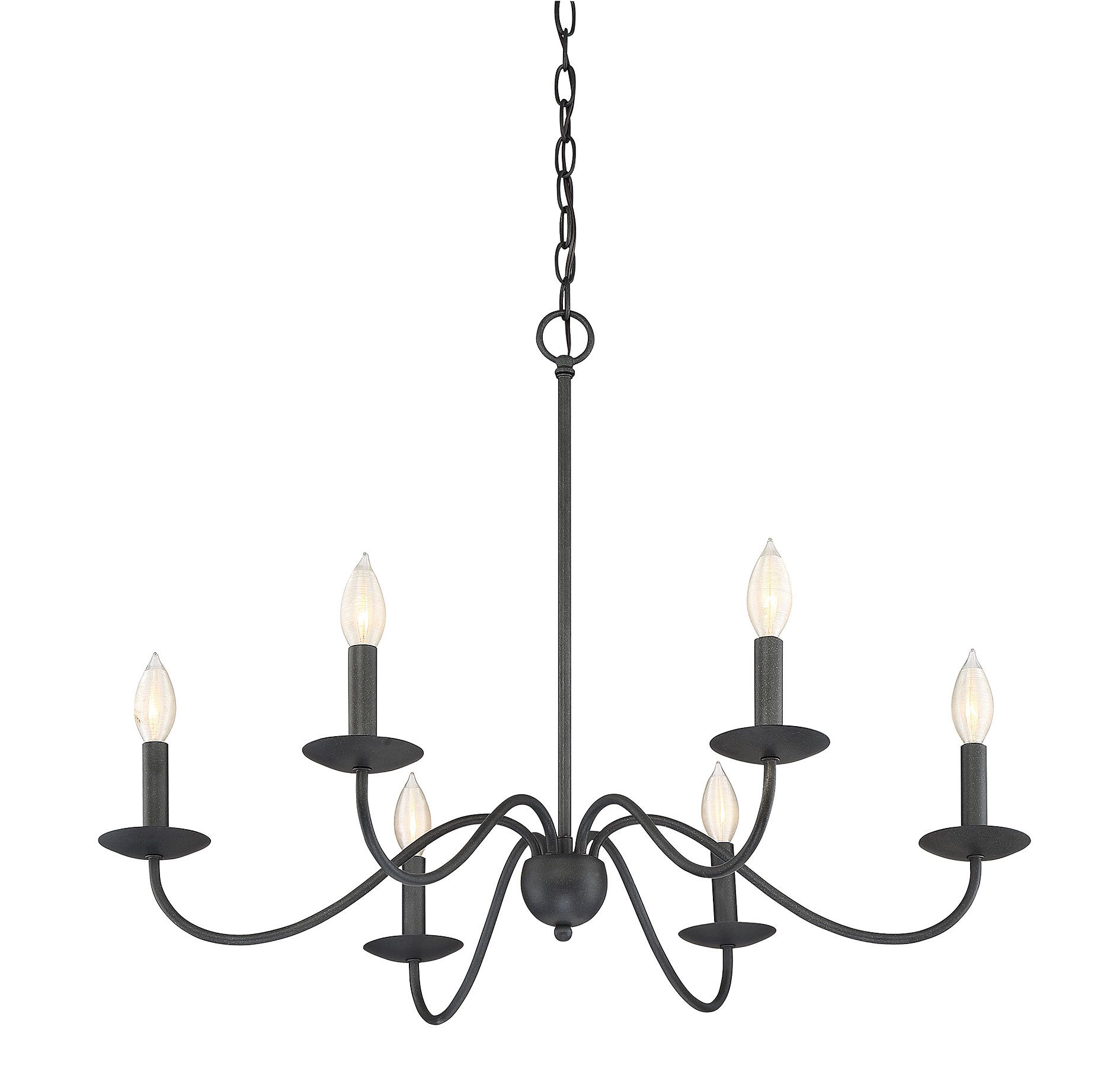 Image 5 6-Light Chandelier in Aged Iron more views