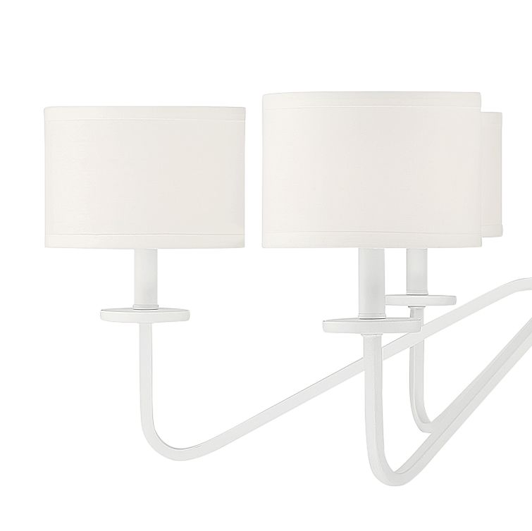 Image 2 6-Light Chandelier in Bisque White more views