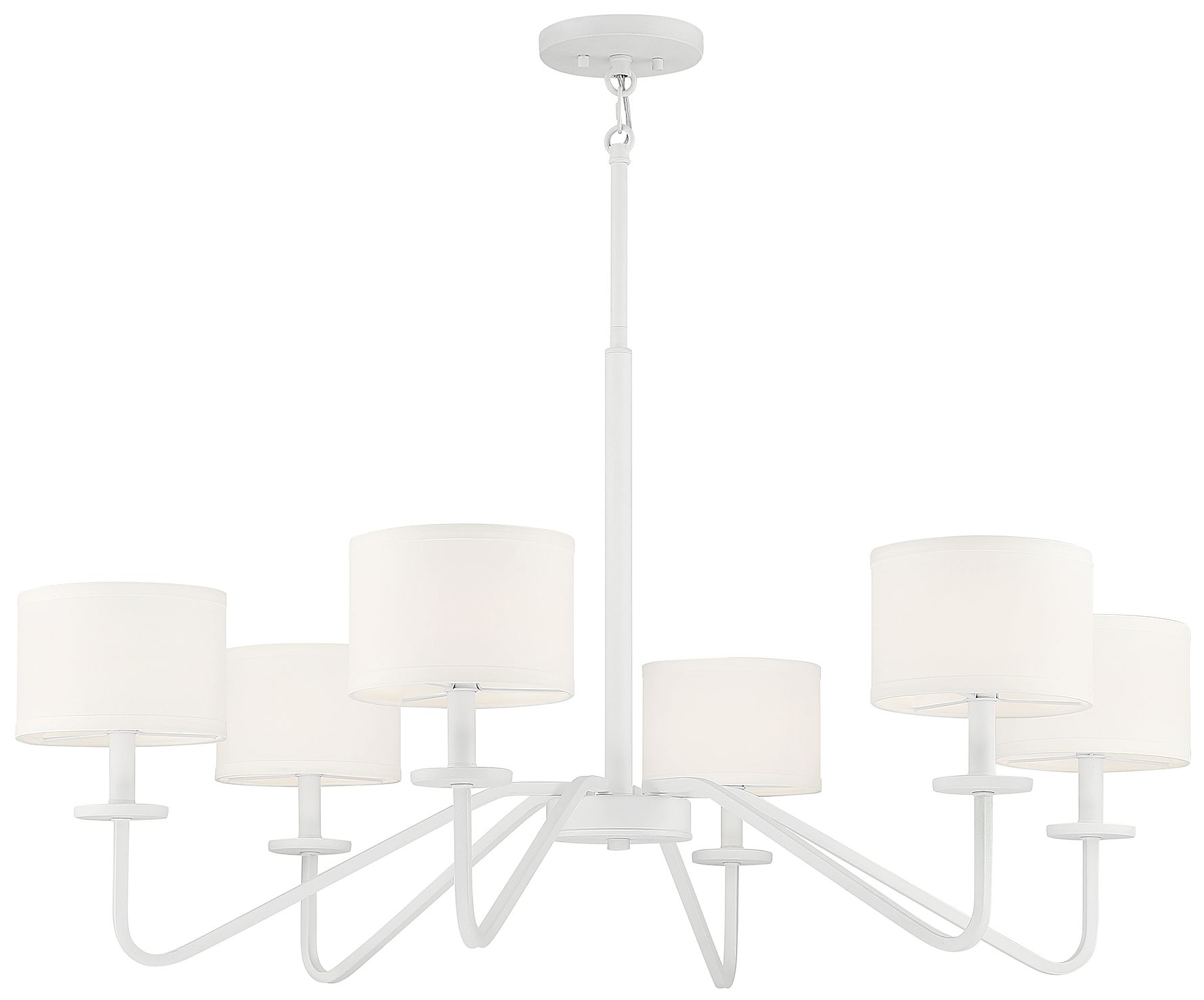 Image 3 6-Light Chandelier in Bisque White more views