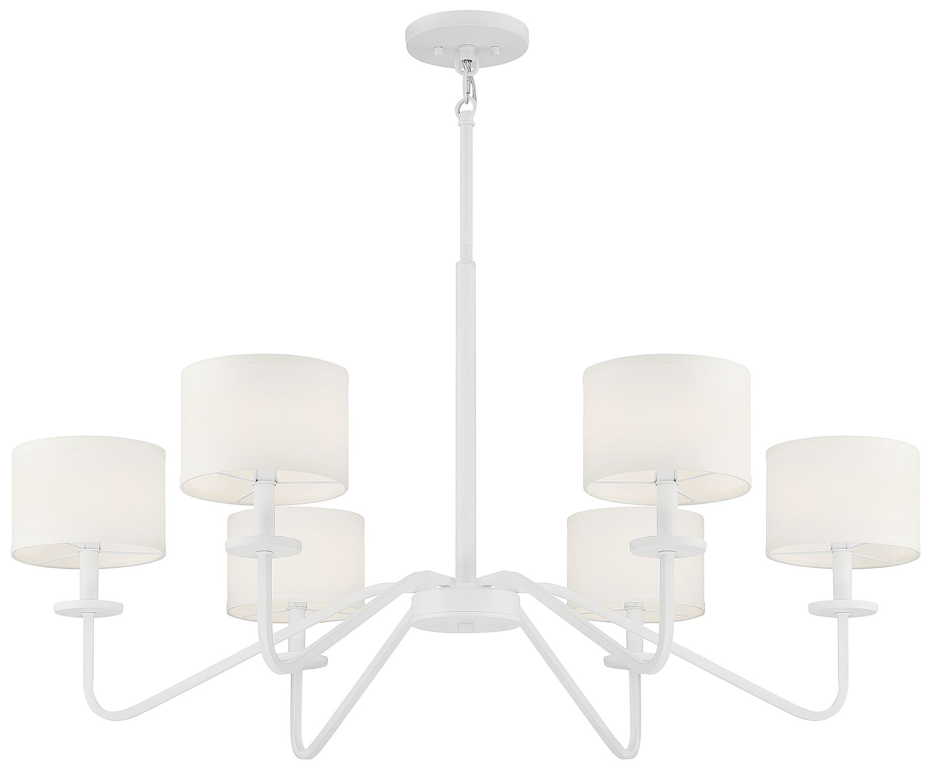 Image 5 6-Light Chandelier in Bisque White more views