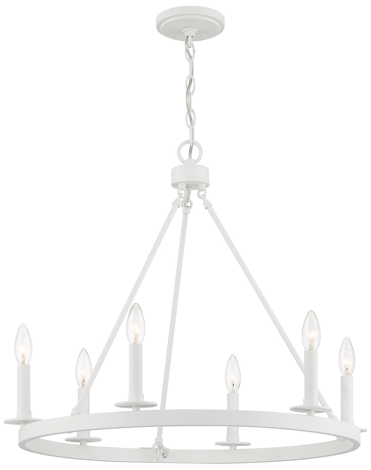 Image 5 6-Light Chandelier in Bisque White more views
