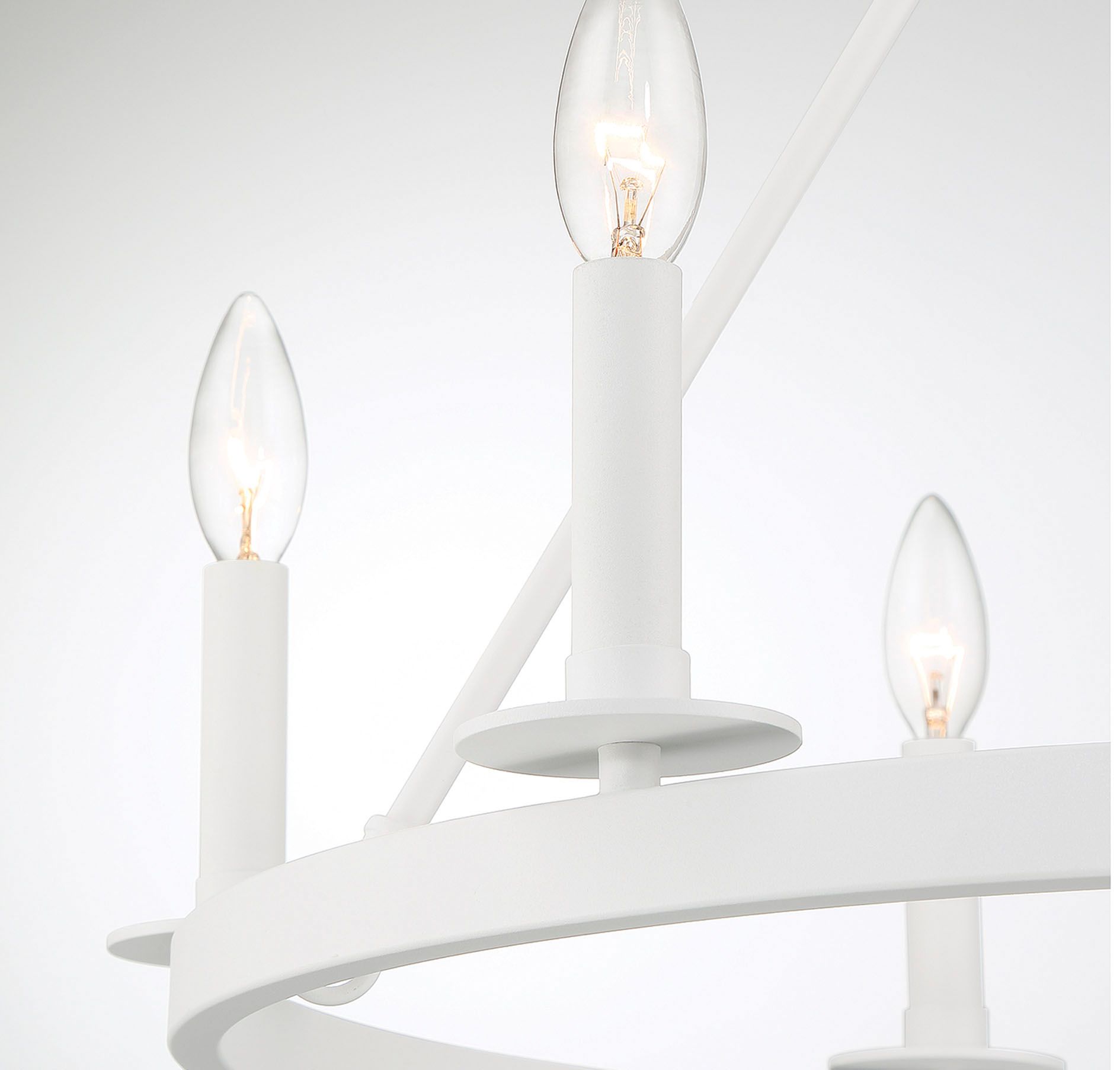 Image 6 6-Light Chandelier in Bisque White more views