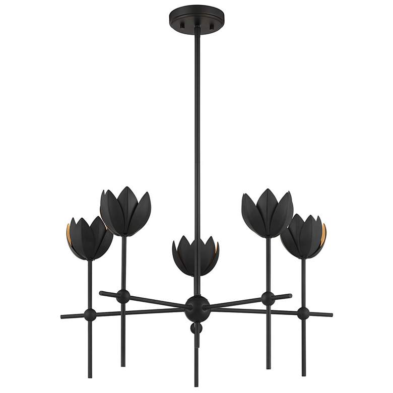 Image 3 6-Light Chandelier in Brushed Nickel more views