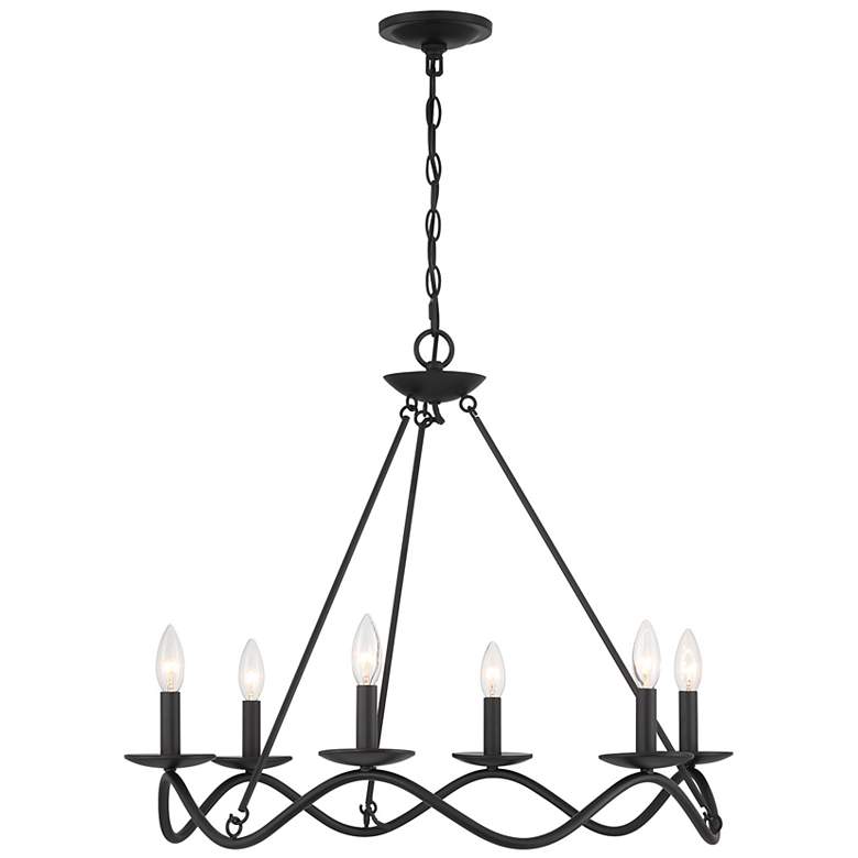 Image 1 6-Light Chandelier in Matte Black