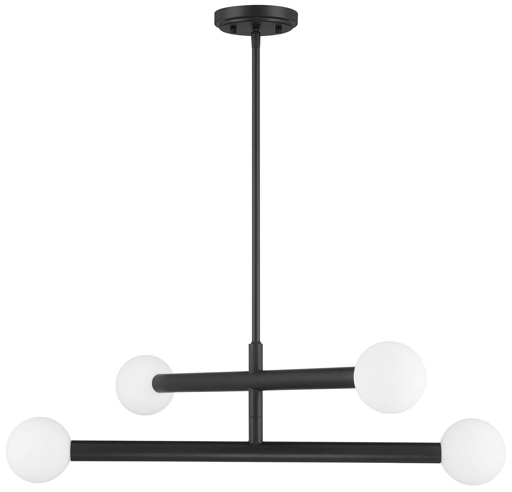 Thumbnail2 of 6-Light Chandelier in Matte Black more views