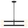 3_6-Light Chandelier in Matte Black more views