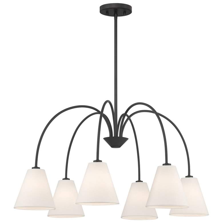 Image 1 6-Light Chandelier in Matte Black