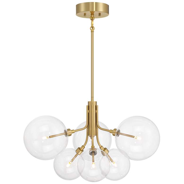 Image 1 6-Light Chandelier in Natural Brass