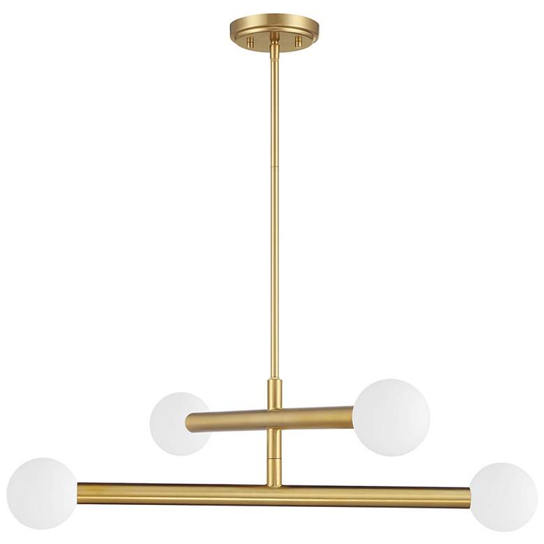 Image 2 6-Light Chandelier in Natural Brass more views