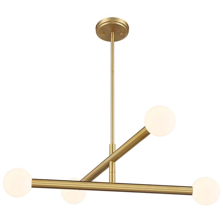 Image 5 6-Light Chandelier in Natural Brass more views