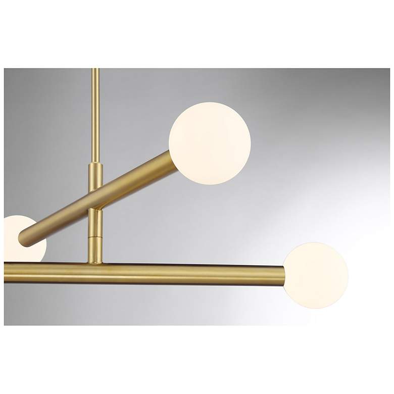 Image 6 6-Light Chandelier in Natural Brass more views