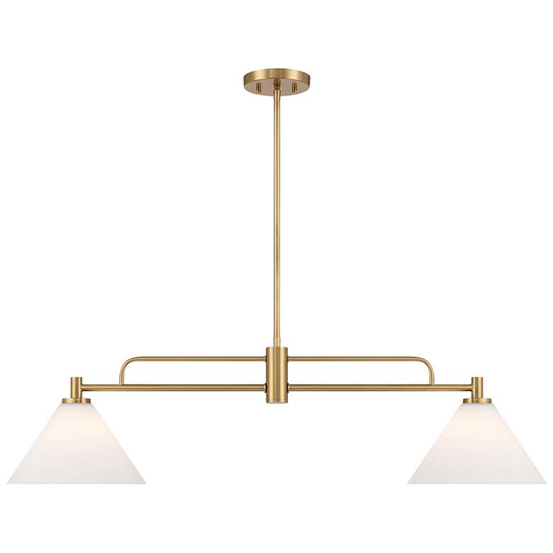Image 3 6-Light Chandelier in Natural Brass more views