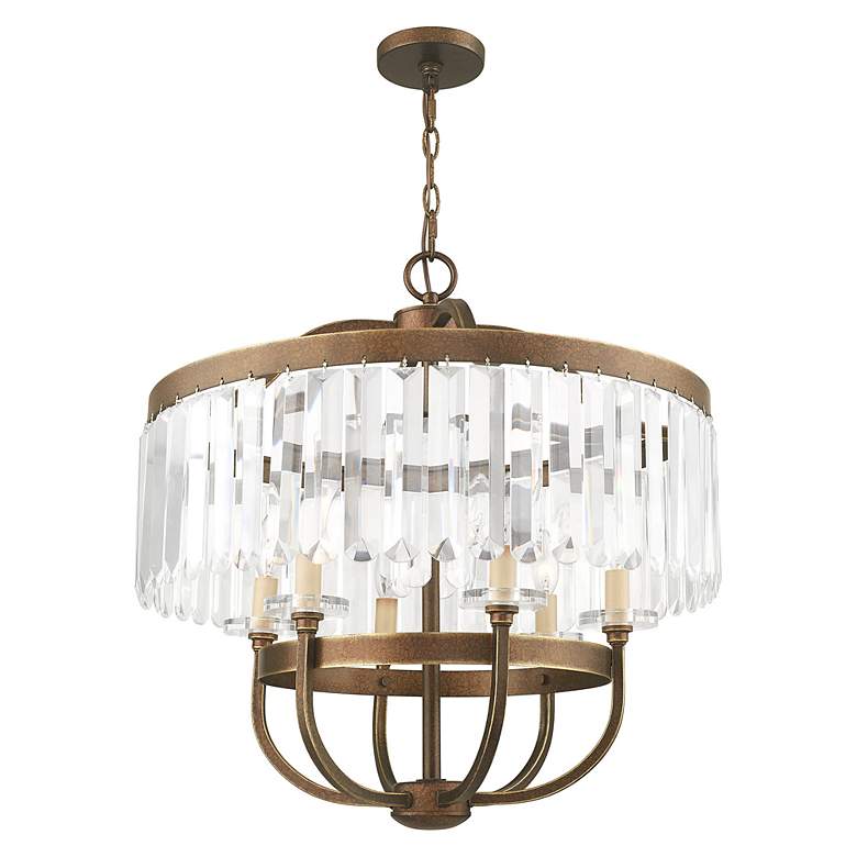 Image 5 6 Light Hand Painted Palacial Bronze Chandelier more views