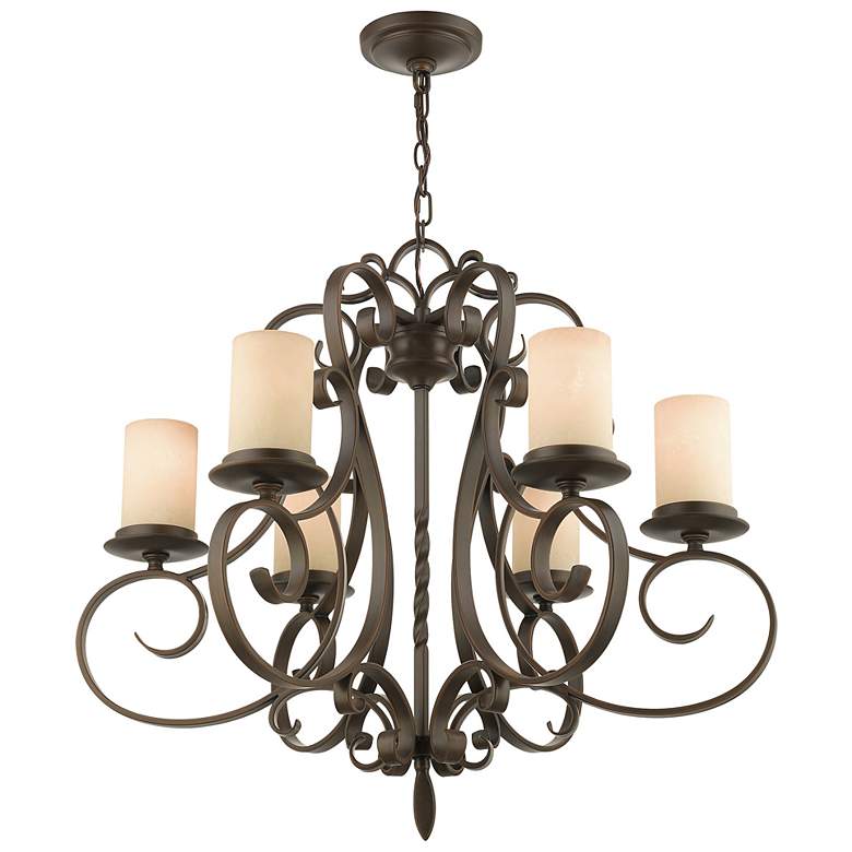 Image 4 6 Light Imperial Bronze Chandelier more views