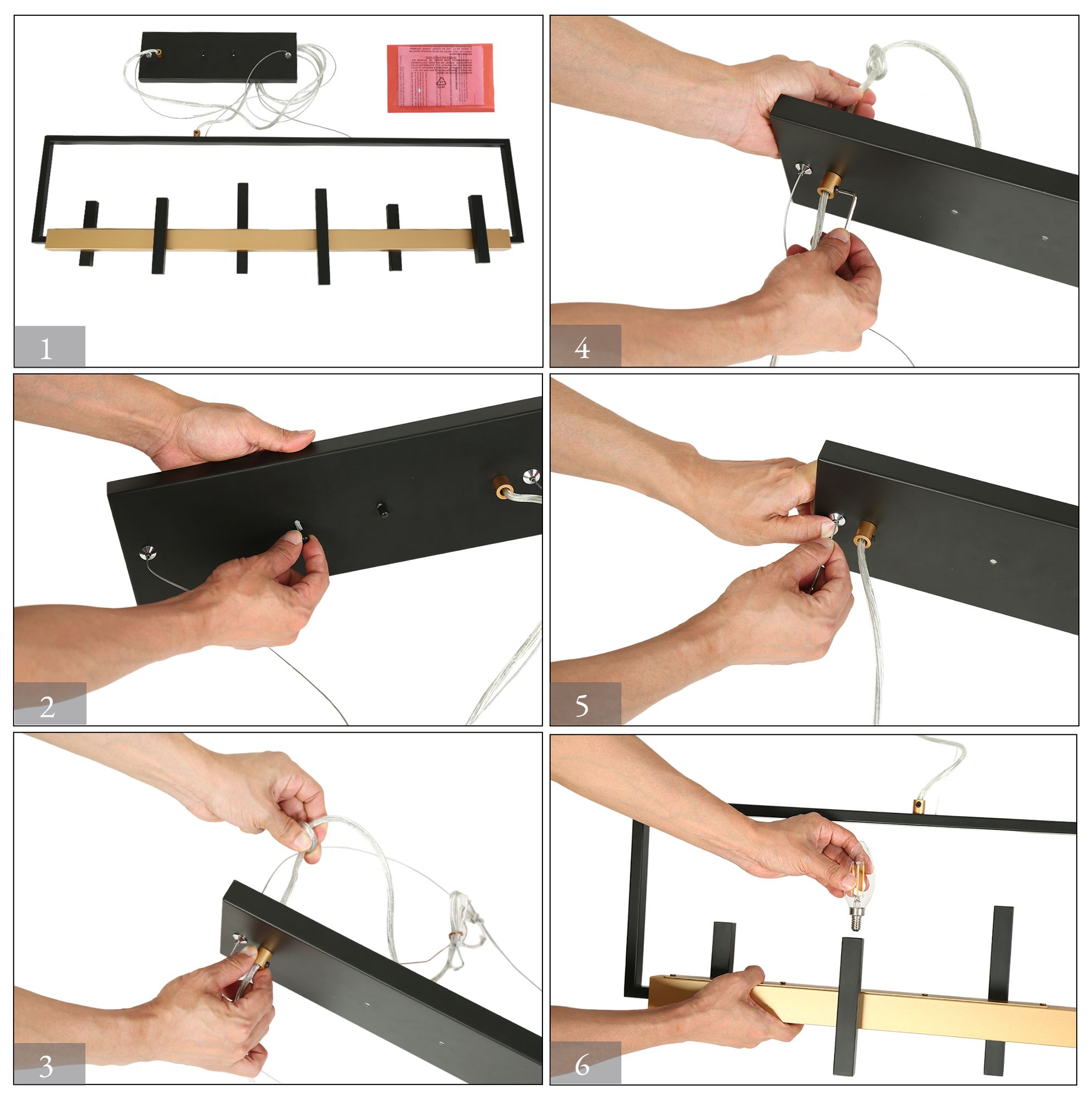 6-Light Island Chandelier