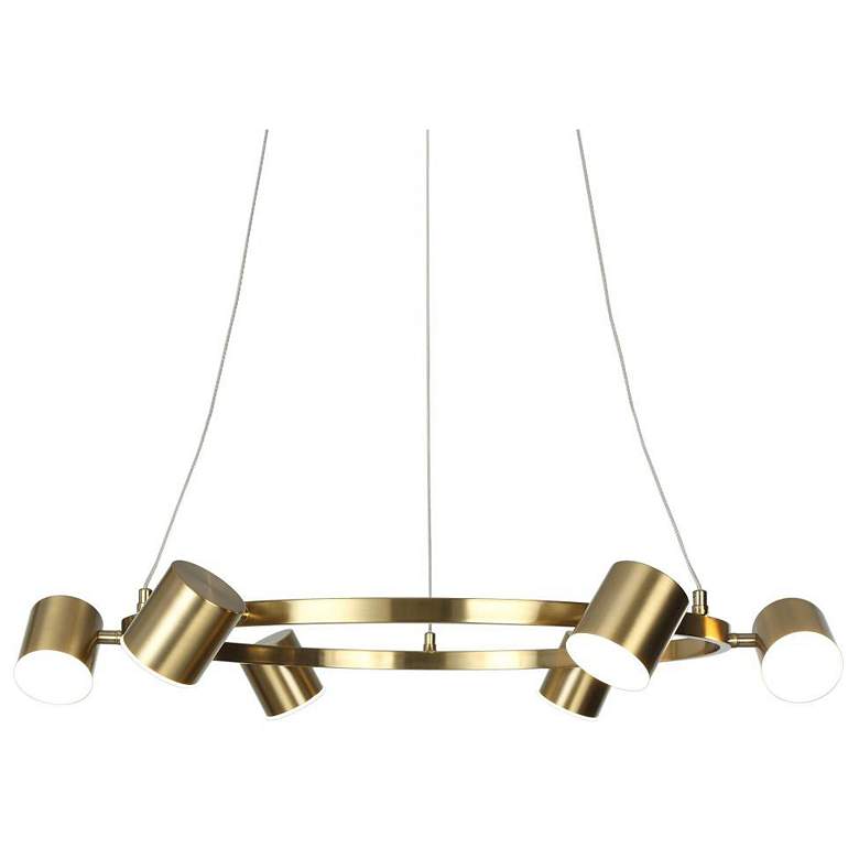 Image 1 6-Light Plating Brass Chandeliers LED