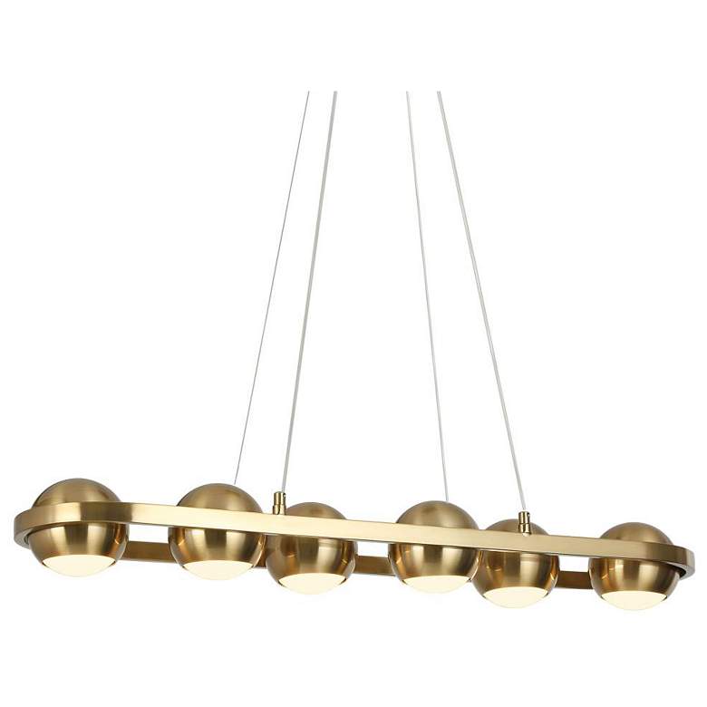 Image 1 6-Light Plating Brass Island Lamp LED