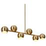 1_6-Light Plating Brass Island Lamp LED