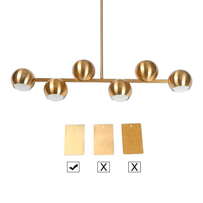 Image 2 6-Light Plating Brass Island Lamp LED more views